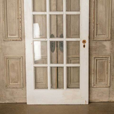 #52524 34x81 Salvaged Antique 15 Lite French Door image 3