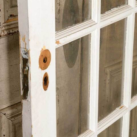 #52524 34x81 Salvaged Antique 15 Lite French Door image 7