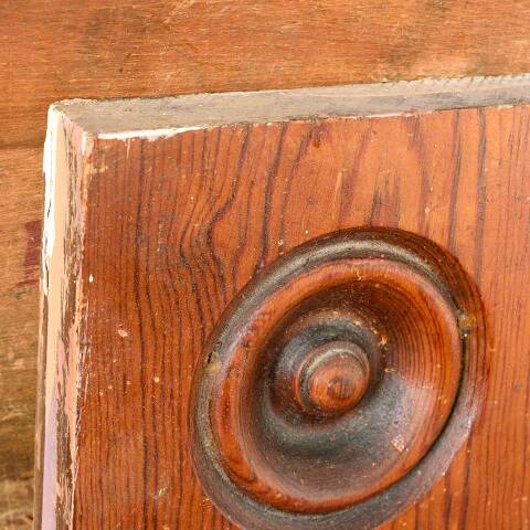 #52551 Antique Wood Rosette Interior Trim Block image 3