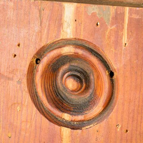 #52551 Antique Wood Rosette Interior Trim Block image 5