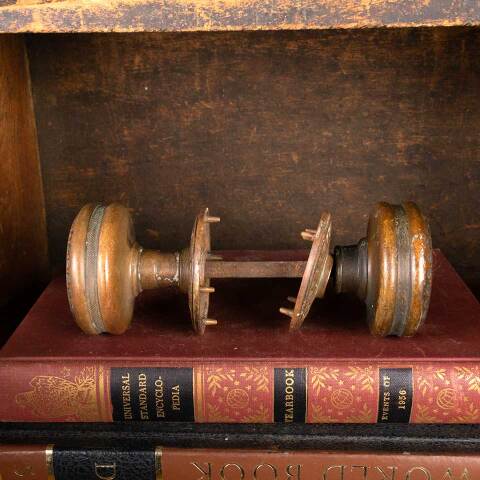 #52555 Antique Brass Victorian Door Hardware Set image 2