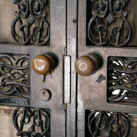 #52620 59x80 Vintage Metal Security Storm Doors image 3