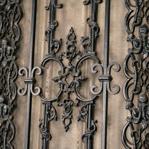 #52620 59x80 Vintage Metal Security Storm Doors image 4