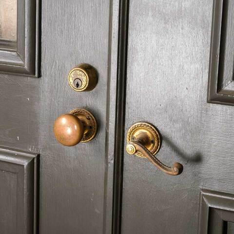 #52621 60x79 Salvaged Vintage Half Lite Entry Doors image 4