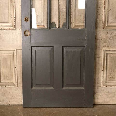 #52622 32x80 Salvaged 9 Lite Entry Wood Door image 3
