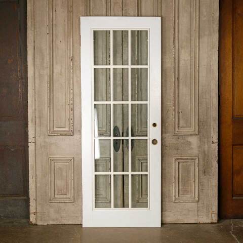 #52624 30x79 Salvaged Full Lite Wood Entry Door image 4