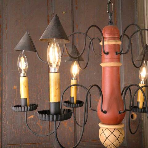 #52633 Salvaged Farmhouse Chandelier Light Fixture image 3