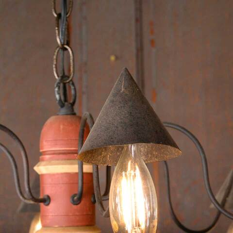 #52633 Salvaged Farmhouse Chandelier Light Fixture image 5