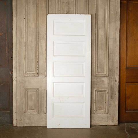 #52654 30x76 Salvaged 5 Panel Interior Wood Door image 5
