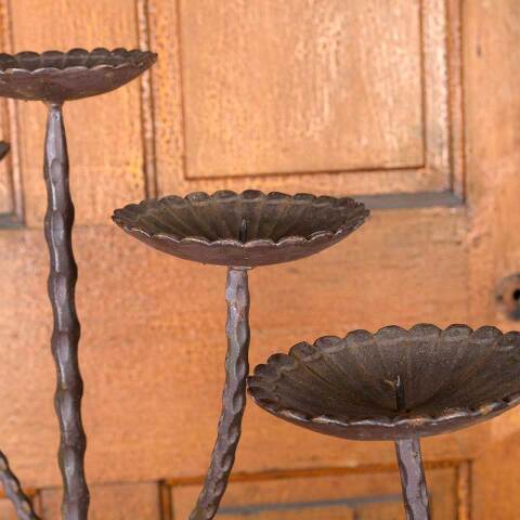 #52658 Wrought Iron Candelabra Candle Stand image 6