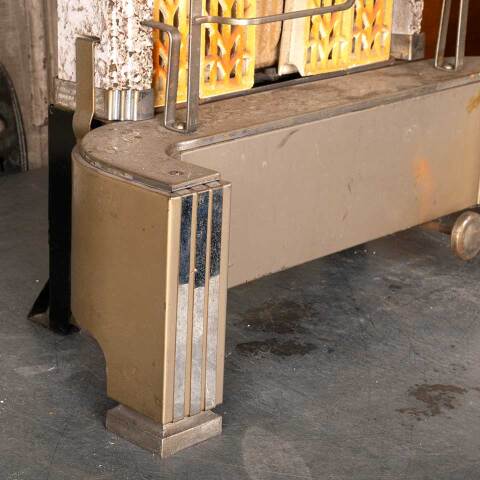 #52667 Antique Art Deco Gas Fireplace Insert image 3