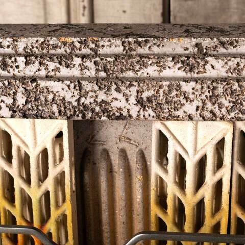 #52667 Antique Art Deco Gas Fireplace Insert image 5