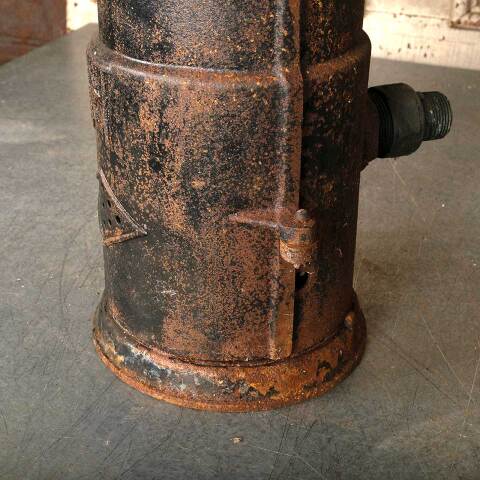 #52669 Antique Cast Iron Tankless Water Heater image 6