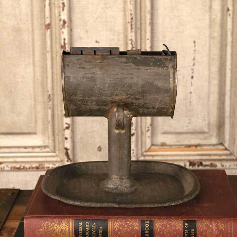 #52706 Antique Tin Lard Lamp image 2