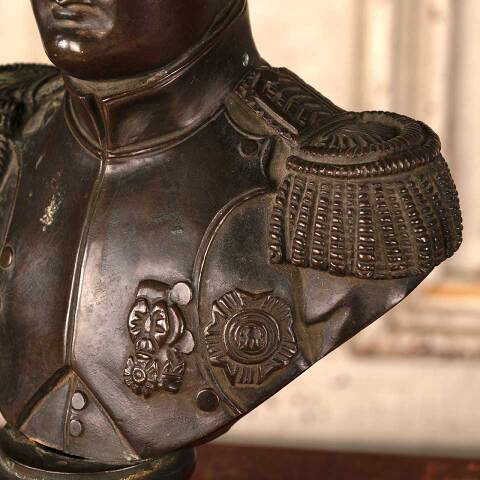#52711 Antique Bronze Napoleon Bust image 4