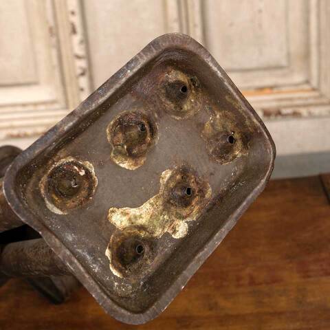 #52724 Antique Primitive Tin 6 Candle Mold image 5