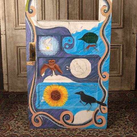 #52731 32x80 Salvaged Antique Half Lite Entry Door image 2