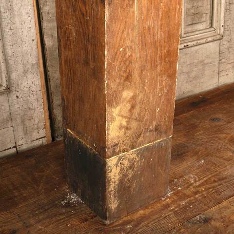 #52740 Salvaged Antique Oak Staircase Newel Post image 3