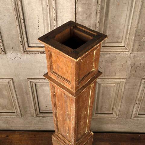 #52740 Salvaged Antique Oak Staircase Newel Post image 7
