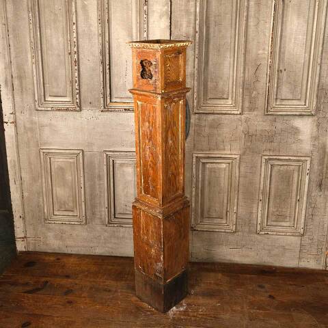 #52740 Salvaged Antique Oak Staircase Newel Post image 8