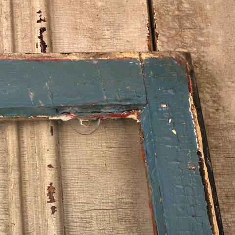 #52746 33x39 Antique Wood Window w/ Wavy Glass image 7