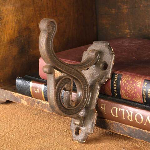 #52752 Antique Ornate Cast Iron Coat Hook image 5