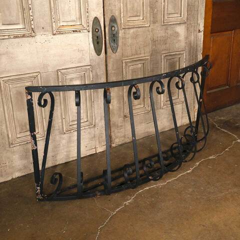 #52769 Salvaged Wrought Iron Juliet Balcony Railing image 2