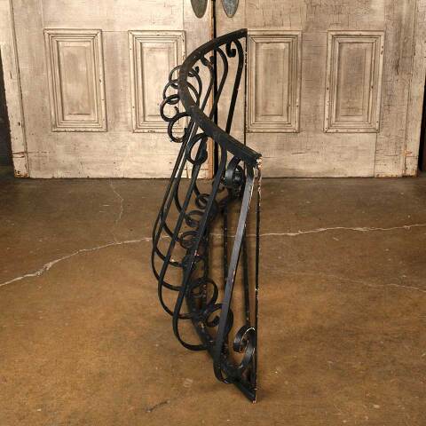 #52769 Salvaged Wrought Iron Juliet Balcony Railing image 6