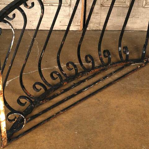 #52769 Salvaged Wrought Iron Juliet Balcony Railing image 8