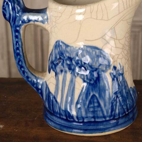 #52780 Antique Old Sleepy Eye Stoneware Pitcher image 5