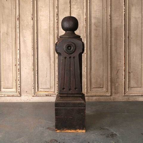 #52813 Salvaged Small Antique Wood Newel Post image 2
