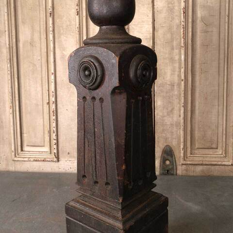 #52813 Salvaged Small Antique Wood Newel Post image 4