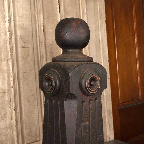 #52814 Salvaged Small Antique Wood Newel Post image 3