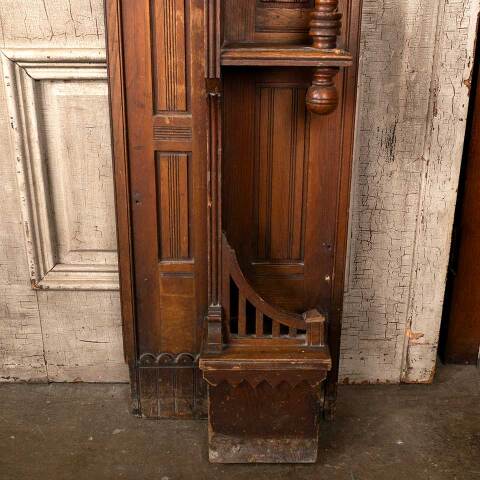 #52829 60x49 Antique Victorian Fireplace Mantel image 6