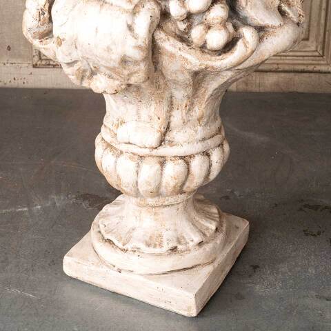 #52850 Painted Plaster Cornucopia Urn Home Decor image 4