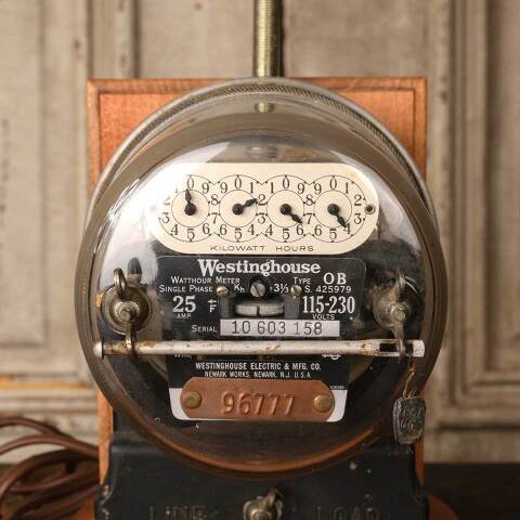 #52855 Repurposed WESTON Electric Meter Lamp image 7