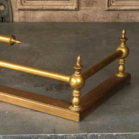 #52862 42x12 Antique Brass Fireplace Fender image 5