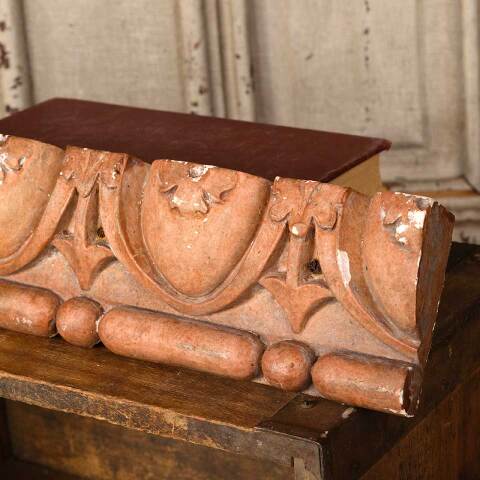 #52883 Architectural Plaster Egg & Dart Ornament image 4