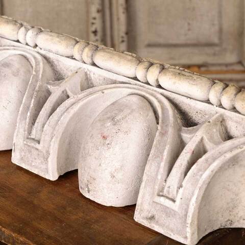 #52885 Architectural Plaster Egg & Dart Ornament image 3