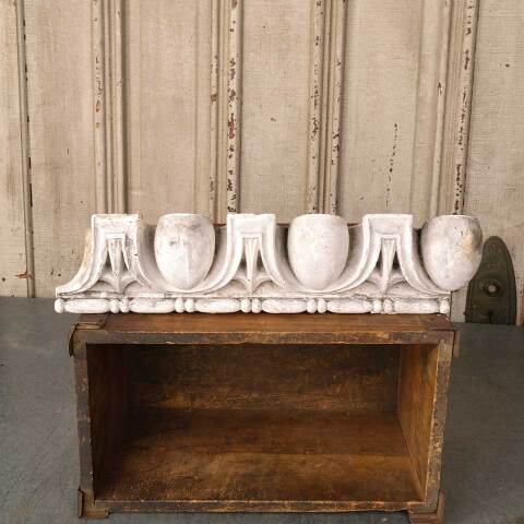 #52885 Architectural Plaster Egg & Dart Ornament image 4