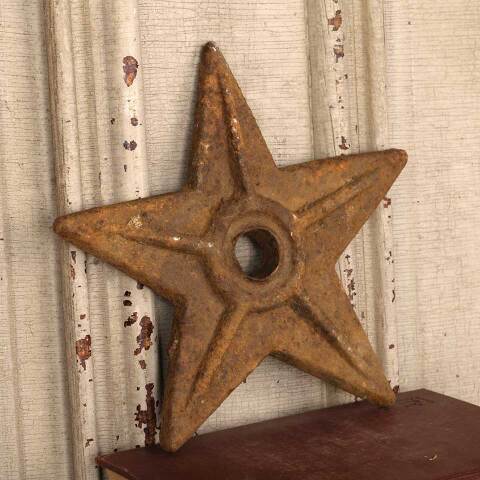 #52902 9" Antique Cast Iron Building Star Bracket image 2