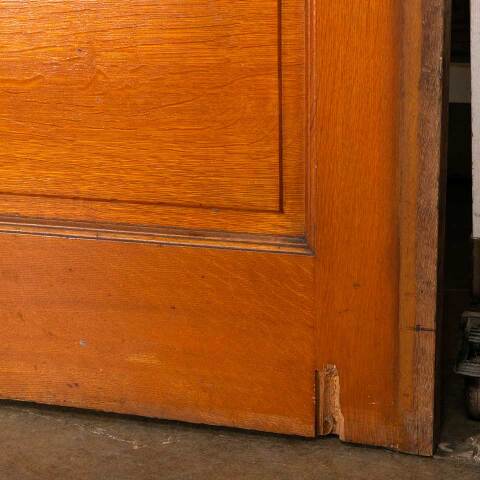 #52912 62x95 Salvaged Antique Oak Pocket Doors image 5