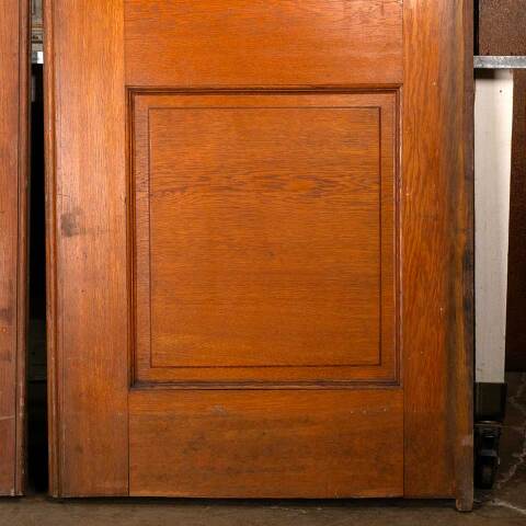 #52912 62x95 Salvaged Antique Oak Pocket Doors image 7