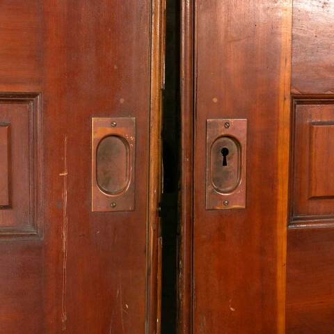 #52913 74x96 Salvaged Antique Wood Pocket Doors image 8