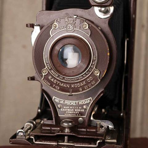 #52915 Antique EASTMAN KODAK Folding Camera image 2