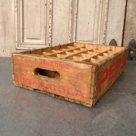 #52916 Antique Wood PEPSI-COLA Bottle Crate image 6