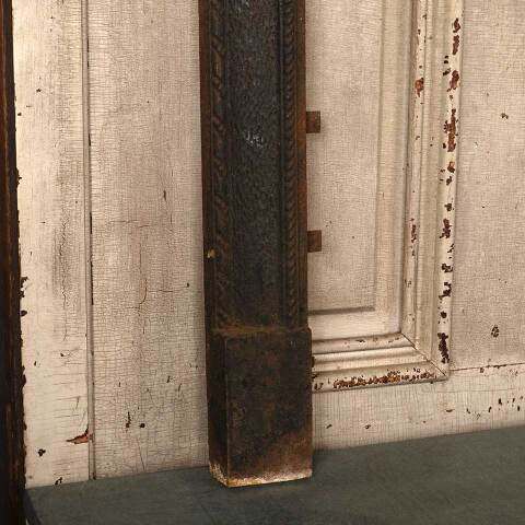 #52918 26x30 Antique Cast Iron Fireplace Surround image 3