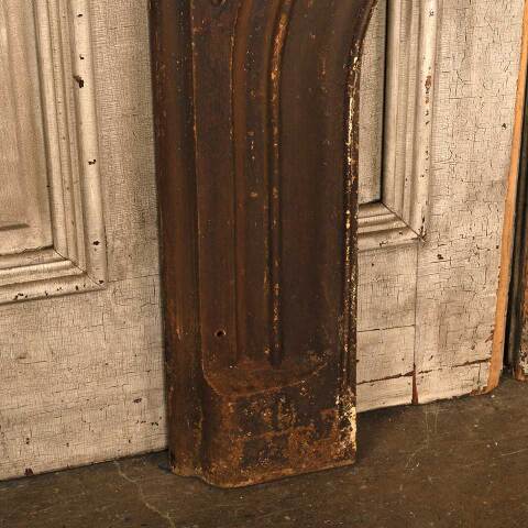 #52922 33x38 Antique Iron Fireplace Mantel Front image 3