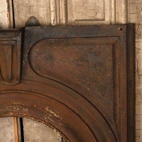 #52922 33x38 Antique Iron Fireplace Mantel Front image 5