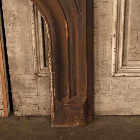 #52922 33x38 Antique Iron Fireplace Mantel Front image 6